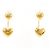 Autre Marque Pendientes de botón en oro amarillo de 18K Dorado