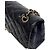 Timeless Mala Chanel Classic Double Flap Medium Pele de Cordeiro Preta - vista 3