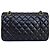 Timeless Chanel Classic Double Flap Medium Schwarz Lammleder - Ansicht 4