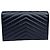 Autre Marque Saint Laurent Carteira Cassandre Envelope com Corrente Preta - vista 8