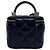 Chanel Mini Vanity Handtasche Schwarz Steppleder - Ansicht 3