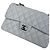 Timeless Bolsa Chanel Classic Double Flap Small Couro Caviar Branco - vista 10