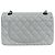 Timeless Bolsa Chanel Classic Double Flap Small Couro Caviar Branco - vista 5