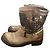 Stivali biker ASH in pelle dorata borchiata D'oro