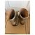 Stivali biker ASH in pelle dorata borchiata D'oro - vista 3