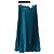 Comme Des Garcons Plissierter langer Rock in Petrolblau