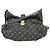 Louis Vuitton Monogram Denim XS Schultertasche Schwarz