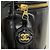 Borsa Vanity Chanel in pelle verniciata nera Nero - vista 8