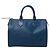 Borsa a mano Louis Vuitton Speedy 25 in pelle Epi Blu M43015