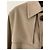Saint Laurent Beiger Baumwoll-Trenchcoat mit kariertem Wollfutter - Ansicht 6