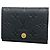 Louis Vuitton Monogram Empreinte Card Case Schwarz