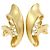 Autre Marque Orecchini a clip in oro giallo 18K e diamanti