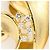 Autre Marque Orecchini a clip in oro giallo 18K e diamanti - vista 2