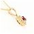Autre Marque Collar de oro amarillo 18K con rubí y diamante - vista 2
