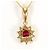 Autre Marque Collar de oro amarillo 18K con rubí y diamante - vista 3