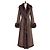 Ventcouvert Cappotto lungo in pelle di agnello e visone Marrone