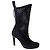 Fendi Stiefel aus schwarzem Stoff