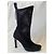 Fendi Stiefel aus schwarzem Stoff - Ansicht 2