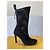 Fendi Stiefel aus schwarzem Stoff - Ansicht 3