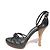 Fendi Absatzsandalen aus schwarzem Leder