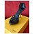 Fendi Absatzsandalen aus schwarzem Leder - Ansicht 4