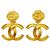 Chanel vergoldete Clip-Ohrringe