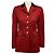 Hermès Hermes Brick Red Button Front Wool Riding Equestrian Jacket with Black Velvet Collar