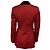 Hermès Hermes Brick Red Button Front Wool Riding Equestrian Jacket with Black Velvet Collar - view 3
