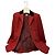 Hermès Hermes Brick Red Button Front Wool Riding Equestrian Jacket with Black Velvet Collar - view 6