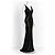 Vera Wang Abito da Sera in Paillettes Nere Nero - vista 2