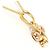Autre Marque Collar de oro amarillo y oro rosa 18K con colgante - vista 2