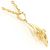 Autre Marque Collar de oro amarillo 18K con diamante - vista 2
