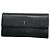 Cartera larga Chanel de piel de becerro granulada negra