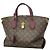 Louis Vuitton Monogram Flower Zipped Tote MM Handtasche Braun Bordeaux