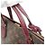 Louis Vuitton Monogram Flower Zipped Tote MM Handtasche Braun Bordeaux - Ansicht 8