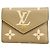 Cartera Tri-fold Louis Vuitton en Tourterelle y Cream Gris Crudo