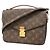 Louis Vuitton Monogram Pochette Metis MM Handtasche Braun