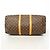 Sac Louis Vuitton Boston Monogram Keepall 50 Marron - vue 3