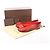 Louis Vuitton x Yayoi Kusama Bow 12 years Leather Polka Dot Ballet Flats in Red x Black, Size 38.5 EU - vista 13