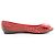 Louis Vuitton x Yayoi Kusama Bow 12 years Leather Polka Dot Ballet Flats in Red x Black, Size 38.5 EU - vista 3