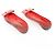 Louis Vuitton x Yayoi Kusama Bow 12 years Leather Polka Dot Ballet Flats in Red x Black, Size 38.5 EU - vista 8