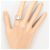 Autre Marque Platinum Band Ring with Diamond - view 7