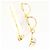 Autre Marque Orecchini a clip in oro giallo 18K con pietra di luna - vista 3