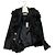 Prada Black Double Stretch Wool Giacca Jacket with Fur Trim - view 7