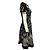 Valentino Garavani Abito midi svasato Valentino Black Multi a maniche corte in jacquard floreale e uccelli - vista 2