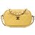 Bolso bandolera Chanel Mini Quilted Iridescent Caviar Camera Case Amarillo