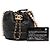 Borsa bucket con coulisse Chanel Mini Quilted Calfskin About Pearls Nera - vista 12
