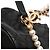 Borsa bucket con coulisse Chanel Mini Quilted Calfskin About Pearls Nera - vista 8