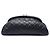 Clutch Chanel Timeless Kisslock in pelle caviar matelassé nera Nero