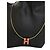 Collana con pendente Mini Pop H in smalto placcato oro Gold Hermès D'oro - vista 3